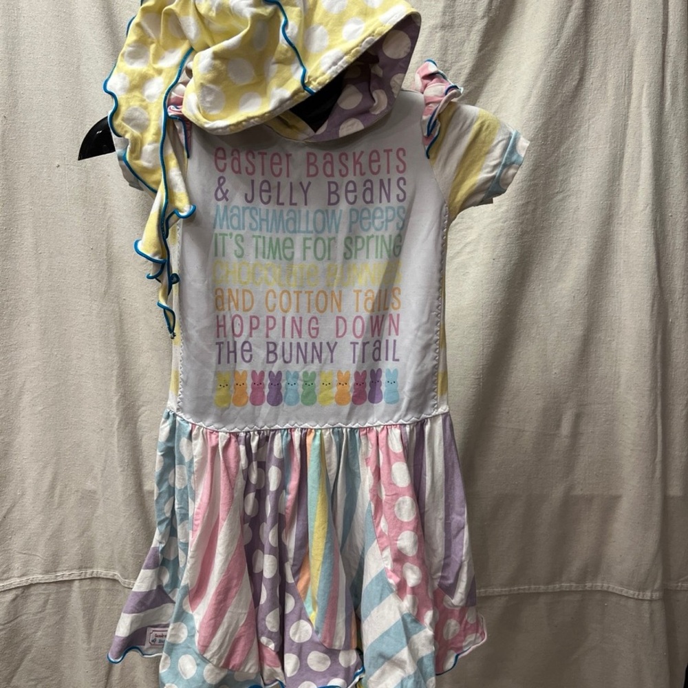 Gumdrop Shop Boutique Easter Pastel Patterned Dress